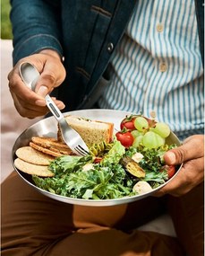 Antikoro taniere v súprave 4 ks v striebornej farbe ø 25,5 cm – Black + Blum