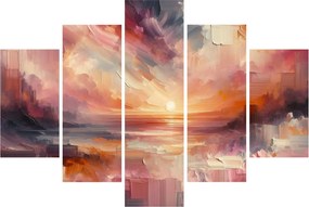 Obraz - Maľované červánky (150x105 cm)