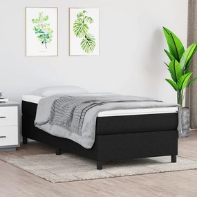 Rám na boxspring posteľ čierny látka 100x200 cm