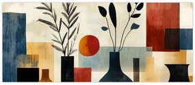 Obraz - Kubistické vázy (120x50 cm)
