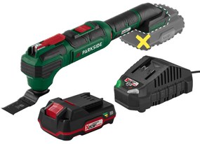 Parkside® Aku multifunkčné náradie Pamfw 20-Li C3 + Akumulátor 20 V 2 Ah + Nabíjačka na akumulátor 20 V/2,4 A (800011750)