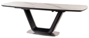 Rozkladací jedálenský stôl 160-220 cm Amanda (čierna) (pre 8 a viac osôb). Vlastná spoľahlivá doprava až k Vám domov. 1049882