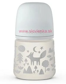 SUAVINEX - kojenecká fľaša 150 ml S FOX - strieborná