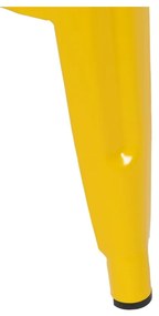 Žlté kovové barové stoličky v súprave 2 ks (výška sedadla 61 cm) – Ixia