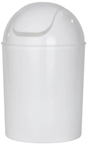 Biely odpadkový kôš z nehrdzavejúcej ocele 6 l Economic – Wenko