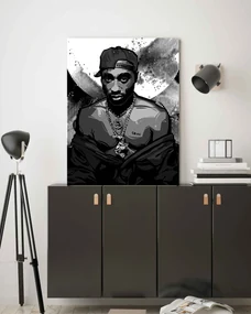 Gario Obraz na plátne 2Pac, Tupac Shakur - Nikita Abakumov Rozmery: 60 x 90 cm