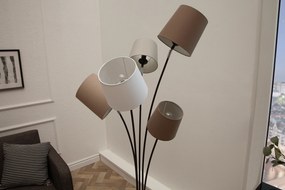 Stojacia lampa Levels biela béžová hnedá
