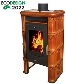 Krbové kachle Bergamo II goldbrown 7kw