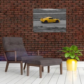 Sklenený obraz - Rýchle auto (70x50 cm)