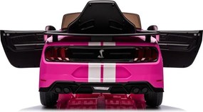 LEAN CARS Ford Mustang GT500 Shelby Ružová batéria vozidla