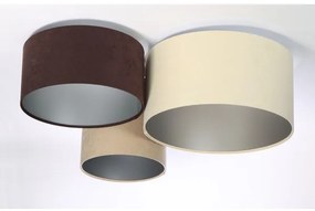 Stropné svietidlo SPACE 3xE27/60W/230V krémová/hnedá/béžová