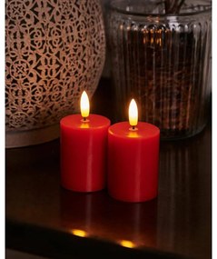 SIRIUS Sviečka Sille mini, sada 2 ks, červená