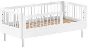 Biela postieľka z bukového dreva 70x140 cm Forrest – Vipack