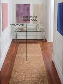 Béžový ručne tkaný behúň z materiálu buklé 80x200 cm Notting Hill Portobello – Ted Baker