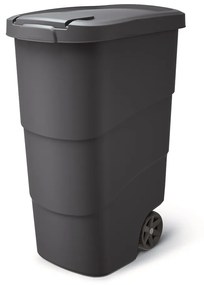 Záhradná nádoba s odolnými kolieskami, 90 l, antracit