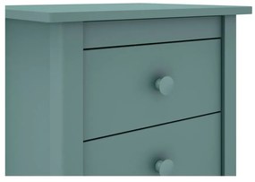 Detský nočný stolík z borovicového dreva v petrolejovomodrej farbe Max - Marckeric