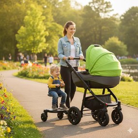 KIK Nadstavec na kočík s detskou sedačkou čierny