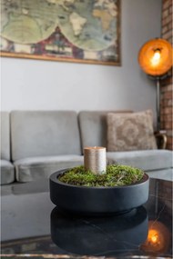 Misa na kvety ESCADA LOW, sklolaminát, priemer 30 cm, antracit