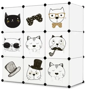 Dekorstudio Detská modulárna skriňa 9x - W02