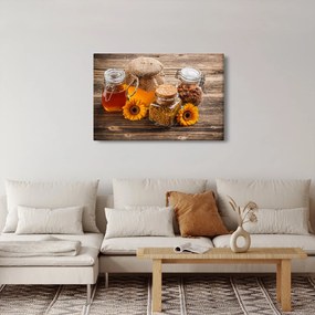 Obraz - Zátišie s medovými pohármi (90x60 cm)