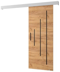 Posuvné dvere 70 cm Slavdro 3 (craft zlatý + biela matná). Akcia -65%. Vlastná spoľahlivá doprava až k Vám domov. 1108768