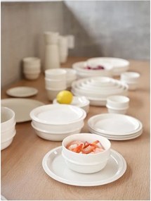 Krémovobiely dezertný porcelánový tanier ø 20 cm Eau – Zone