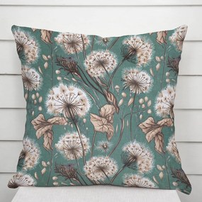 Biante Bavlnená obliečka na vankúš Sandra SA-716 Jesenné púpavy na zelenom 45 x 45 cm