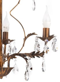 ONLI - Luster na reťazi TERESA 3xE14/6W/230V bronzová