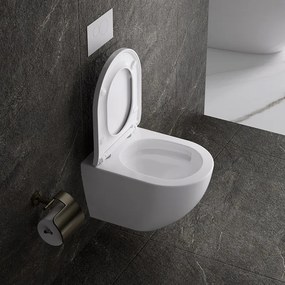 BPS-koupelny Závesná WC misa so SoftClose sedadlom HYD-4668, biela