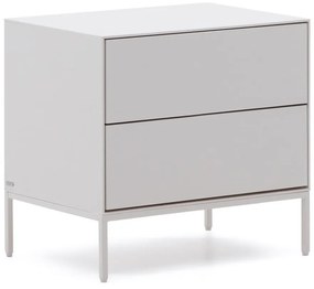 Biely nočný stolík Vedrana – Kave Home