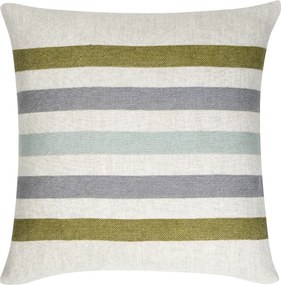 Ľanová obliečka na vankúš Virta 45x45, ľan-olivovo-sivá