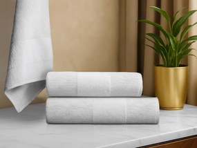 Sada uterákov CARRARA 1ks 60x100 cm a 1ks 40x55 cm 100% bavlna, biela