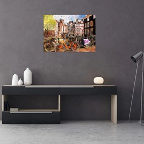 Obraz - Amsterdam, maľba (70x50 cm)