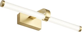 Toolight Toolight, LED nástenné svietidlo 40cm, 9W, 4000K, 1000lm, APP1885-1W, zlatá matná, OSW-66040