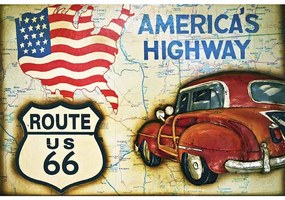 Ceduľa Americans Highway