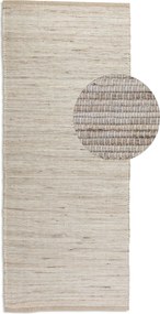 Hanse Home, Behúň Handloom 105962 Dhaka Grey Brown, 80x200, béžová, chodba / predsieň