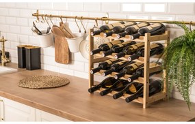 G21 Bambusový stojan na víno, 16 fliaš
