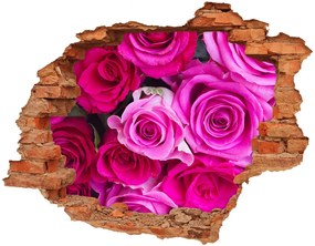 Foto fotografie diera na stenu Kyticu ružových ruží nd-c-119338760