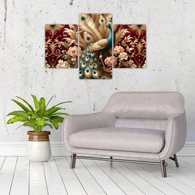 Obraz – Elegantný páv (90x60 cm)