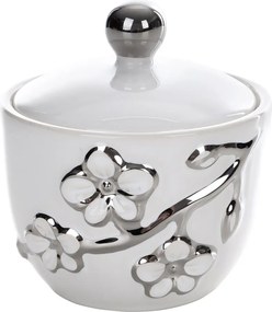 DEKORAČNÁ NÁDOBA KARIN 10X11 CM BIELA