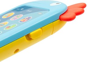 Baby Mix Detský telefón Papagáj modrá, 8 x 14 x 2 cm