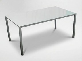 CH Hliníkový záhradný stôl 150x80x74 cm- sivá