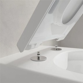 VILLEROY &amp; BOCH Memento 2.0 závesné WC s hlbokým splachovaním bez vnútorného okraja, 375 x 560 mm, biela alpská, s povrchom CeramicPlus, 4633R0R1