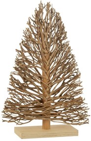 Biely drevený strom na nohe Teatree Wood White - 45*15*70 cm