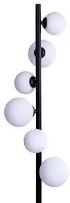 Dizajnová lampa Sybilla 6 Floor čierne