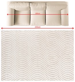 Koberec Serenno cream 160x230 cm