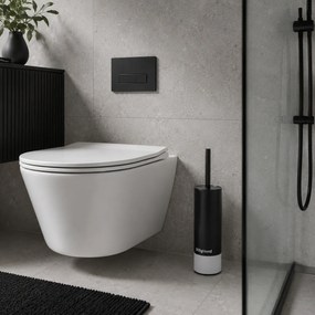 WC kefa Tone, čierna/biela