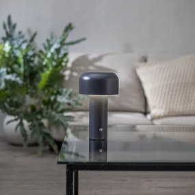 Sivá LED stolová lampa (výška 21,5 cm) Bobby – Star Trading