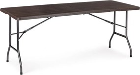 Cateringový, banketový stôl 180 cm skladací hnedý