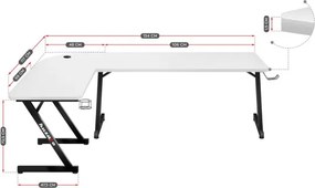 Herný stôl Hero - 7.0 biely